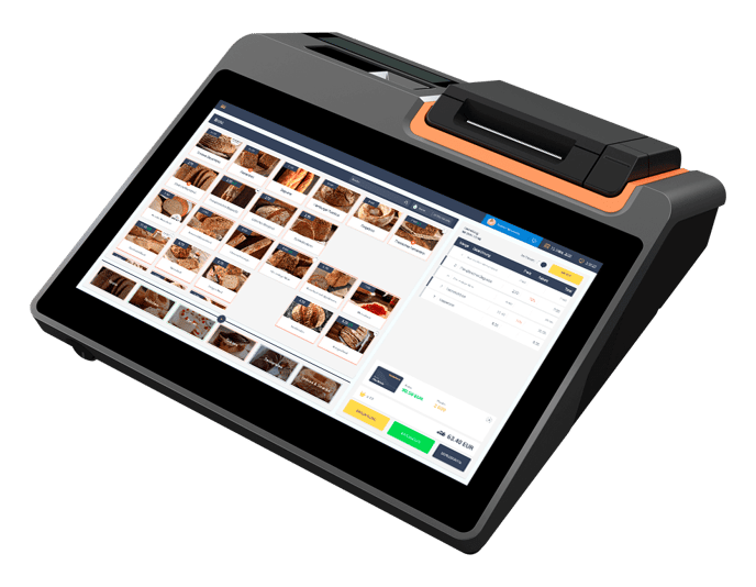 CashAssist T2mini POS Kasse inkl. Drucker, Kundenkartenleser und SIM-Karten-Slot